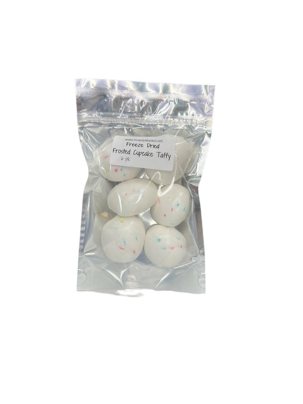 Freeze Dried Frosted Cupcake Taffy 6 Count Howdy Market