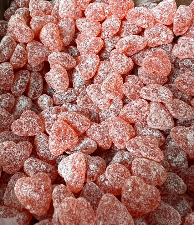 Sour Peach Gummy Hearts - Valentine - 5 oz.