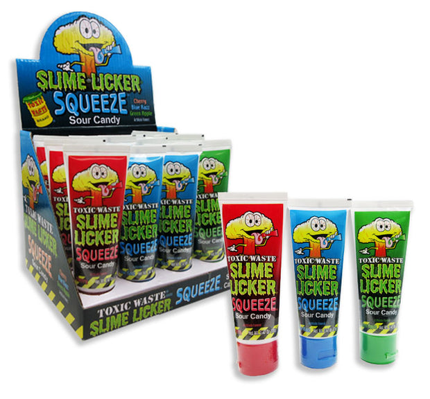 Slime Licker Squeeze Sour Candy Choose Flavor, 2.47 oz