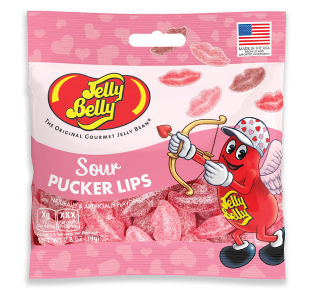 Jelly Belly Sour Pucker Lips - 2.8 oz