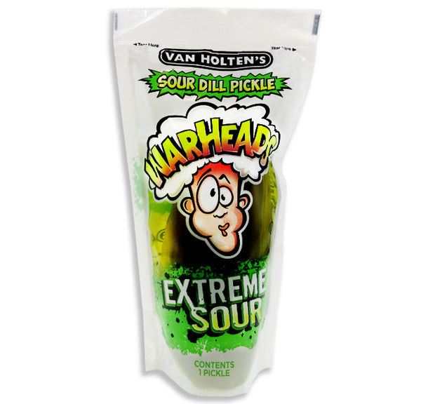 Warheads Extreme Sour Dill Pickle In A Pouch - One Pickle