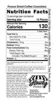 Freeze Dried Coffee Crunchies- 3 Oz