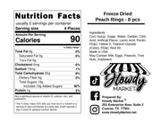 Freeze Dried Peach Rings - 8 count