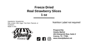 Freeze Dried Strawberry Slices - 1 oz