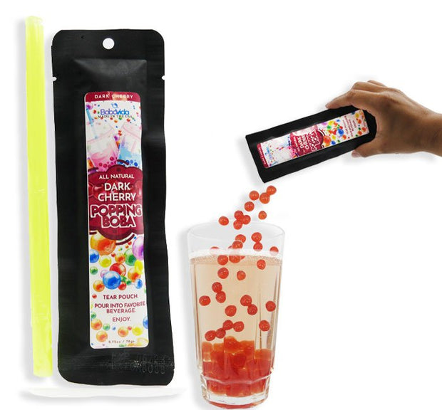 Popping Boba  1 Pouch with Straw - Choose Flavor