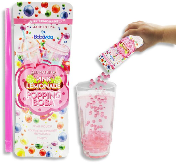 Popping Boba  1 Pouch with Straw - Choose Flavor
